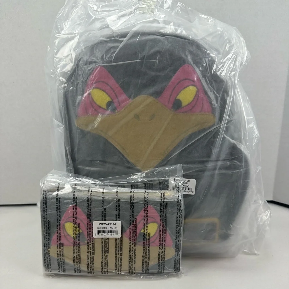 Loungefly Disney Sleeping Beauty Diablo Cosplay Mini Backpack & Wallet Set